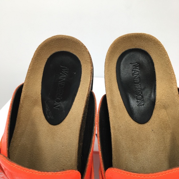 JW Anderson - GOMMA- Orange / Chain Transparent Loafer Men’s Size EU 43 US 10 - Picture 7 of 16